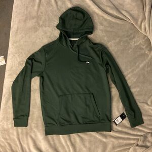 adidas Dark Green Hooded Pullover Sweatshirt
